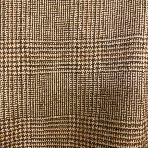 Lauren Ralph Lauren Wool Blazer Women's sz 8 Brown Herringbone Pockets Lined - Picture 8 of 13